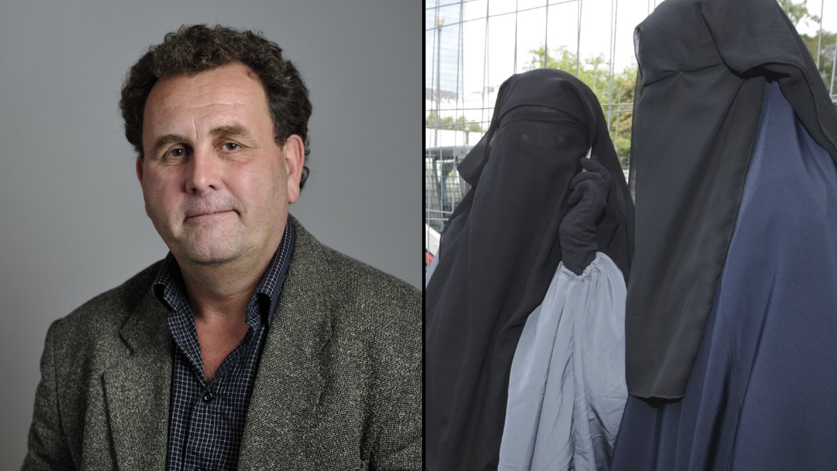 Thoralf Alfsson kommenterar att partikamraten provocerats av en burka.